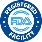 Made in a FDA registered facility seal used in the GLPro artwork